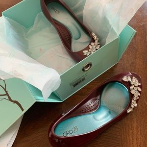 OkaB Clara Peep-toe Wedge